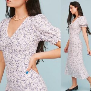 Reformation Trisha Floral soft feminine dress RETAIL 250